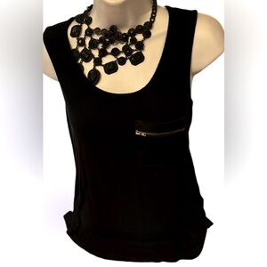 Suzy shier side zipper Tank Top Sz M